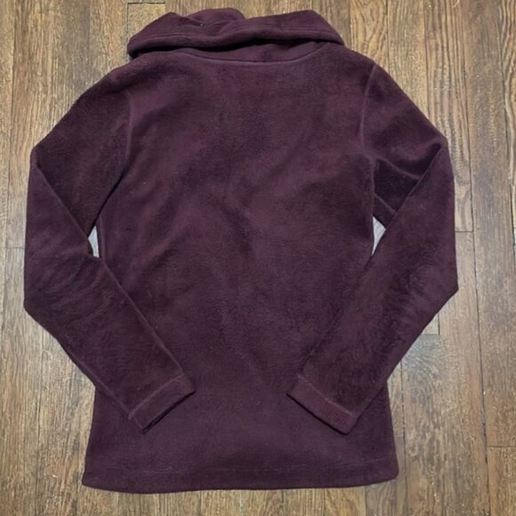 Horny Toad Size XS Maroon Purple Fleece Jacket - Picture 6 of 7